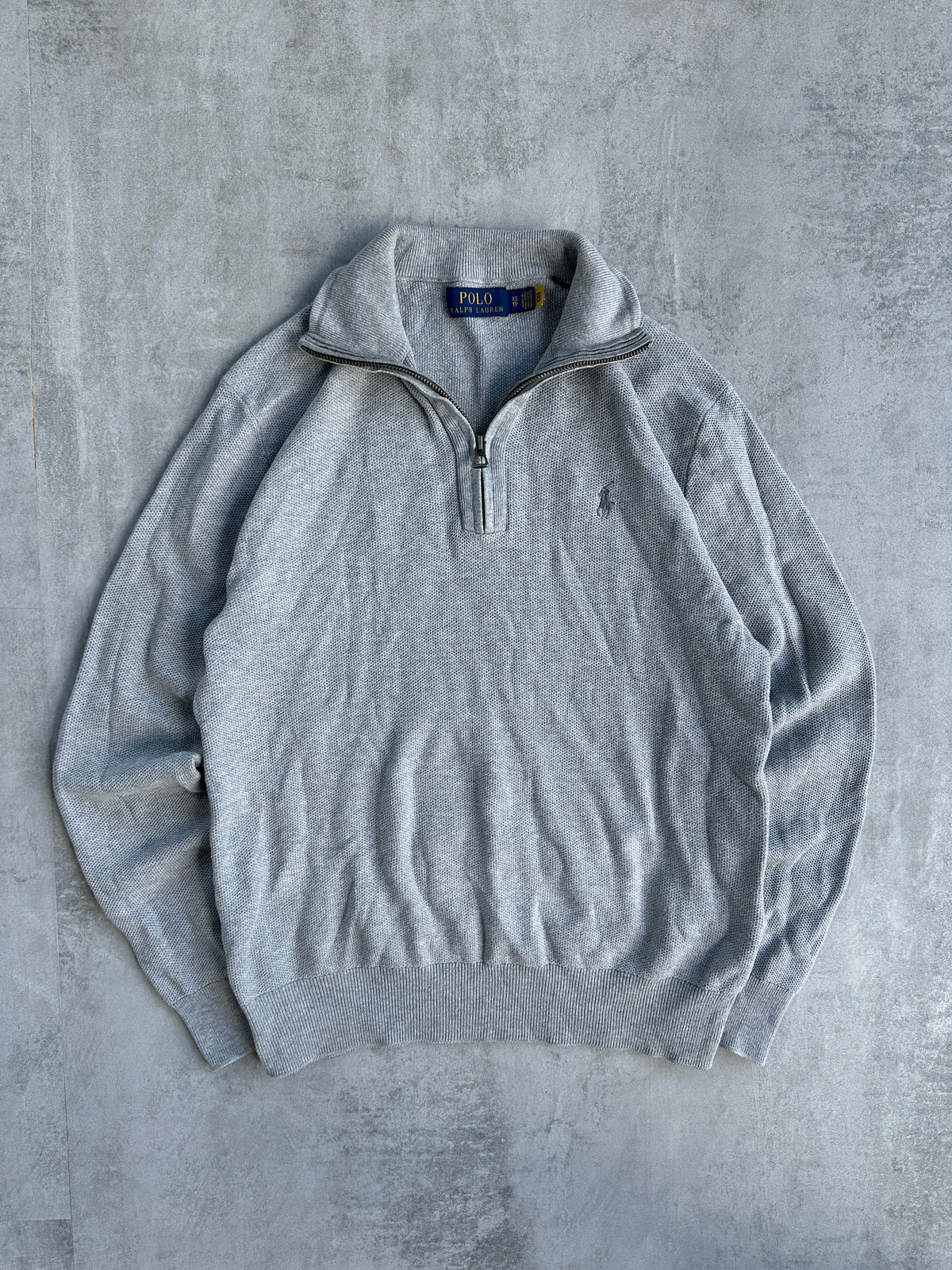 Polo Ralph Lauren Quarter Zip Puuvilla Neule