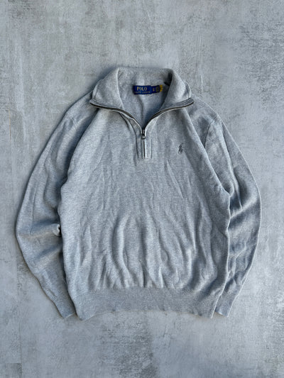 Polo Ralph Lauren Quarter Zip Puuvilla Neule
