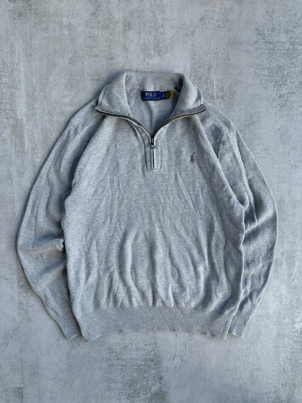 Polo Ralph Lauren Quarter Zip Puuvilla Neule